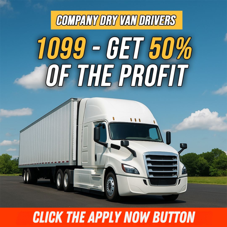 Hiring Company Dry Van Drivers - 1099